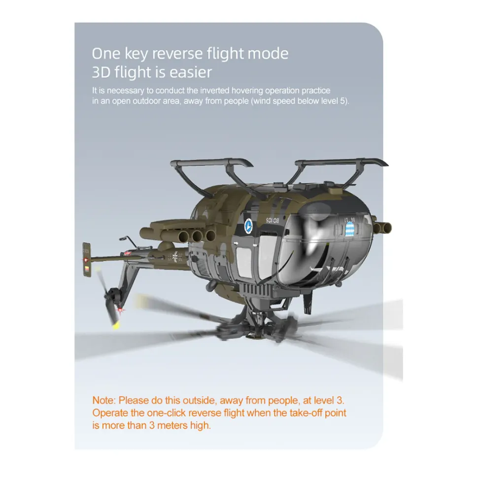 RC ERA C180 1/25 Scale 2.4G 6CH Single Rotor Flybarless RC Helicopter Model with Barometer, TOF LiDAR Altitude Hold & Optical Flow Positioning (RTF Version)