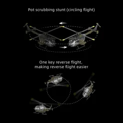 RC ERA C180 1/25 Scale 2.4G 6CH Single Rotor Flybarless RC Helicopter Model with Barometer, TOF LiDAR Altitude Hold & Optical Flow Positioning (RTF Version)