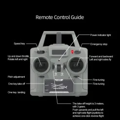 RC ERA C180 1/25 Scale 2.4G 6CH Single Rotor Flybarless RC Helicopter Model with Barometer, TOF LiDAR Altitude Hold & Optical Flow Positioning (RTF Version)