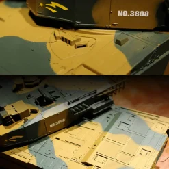 1/24 RC Tank German Leopard2 A5 Tank Model Military Vehicle Model Toys with Lights&Sounds
