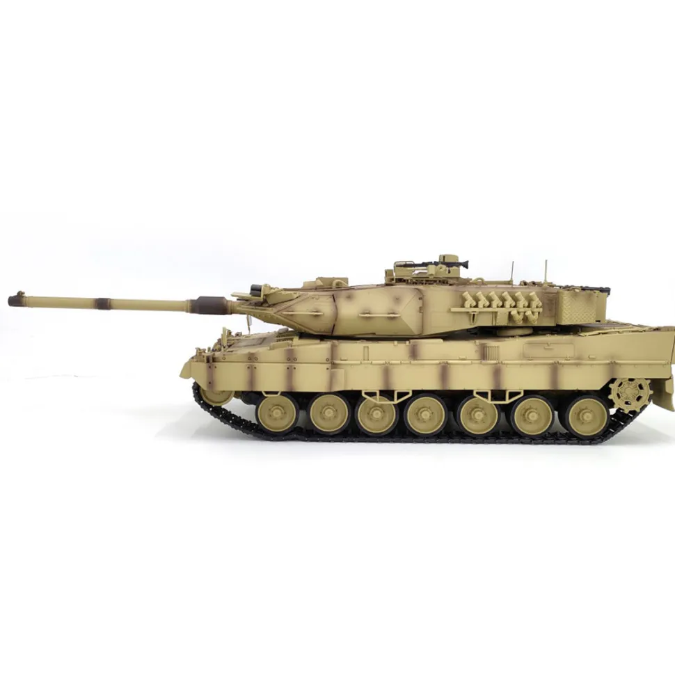 1/16 RC Tank 2.4G German Leopard 2A7 Main Battle Tank Vehicle Model Toys with Lights&Sounds (Basic Version)