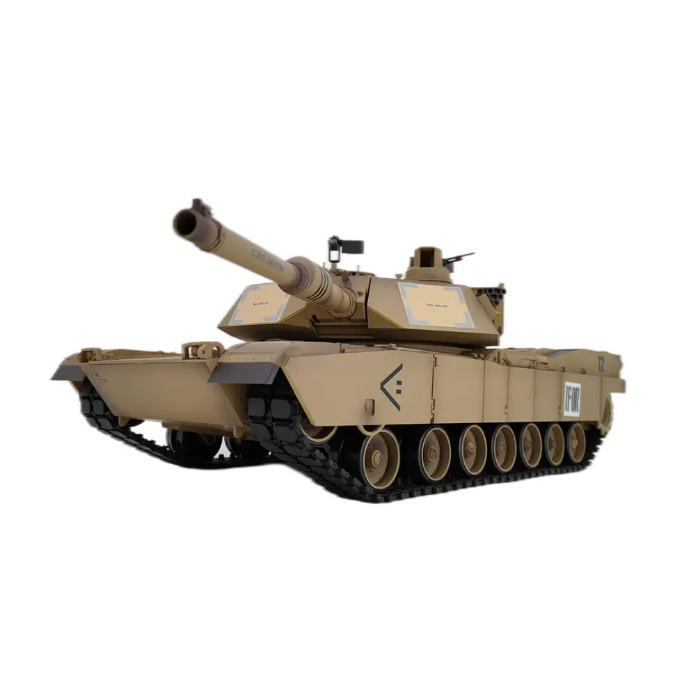 1/16 RC Tank 2.4G M1A2 RC Main Battle Tank Military Model (Upgraded Version/Yellow Ochre)