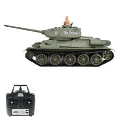 1/16 RC Tank 2.4G T34/85 RC Main Battle Tank Military Model (Upgraded Version/Army Green)