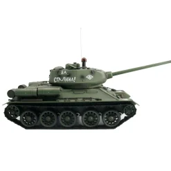 1/16 RC Tank Soviet T-34 Medium Tank 2.4G Remote Control Model Military Tank with Sound Smoke Shooting Effect - Upgraded Edition