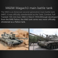 RC Tanks that 1/16 2.4G Simulative Israeli M60W ERA Magach 3 Tank Military Toy