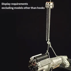 Realistic Stainless Steel Chain Sling with Hook for 1/12 and 1/14 Scale Car Model