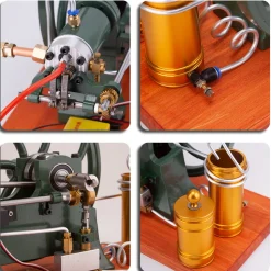RETROL Antique 4-Stroke Hot-bulb Engine Simulation Horizontal Water-cooled Gasoline Tractor Engine Internal Combustion Engine Model Collection