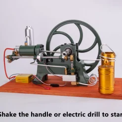 RETROL Antique 4-Stroke Hot-bulb Engine Simulation Horizontal Water-cooled Gasoline Tractor Engine Internal Combustion Engine Model Collection
