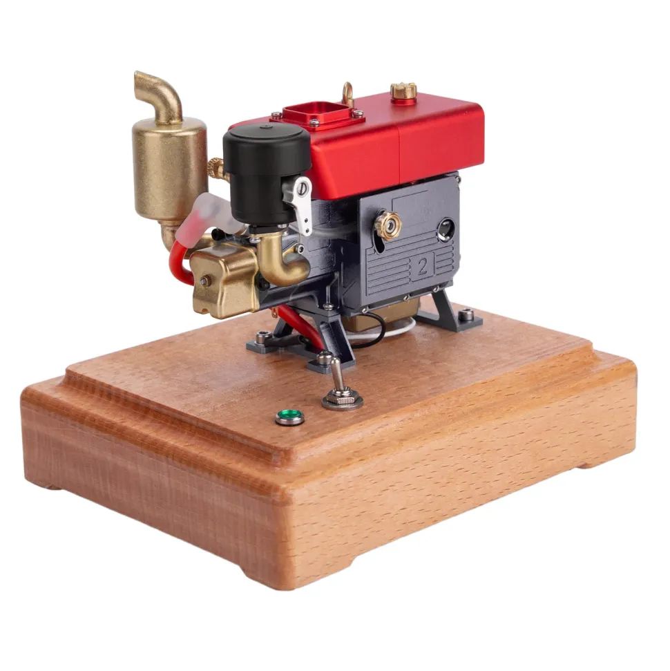 RETROL 1/8 2.6cc Mini Single-Cylinder Four-Stroke Gasoline Engine Model Upgraded Internal Combustion Engine Model