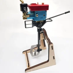 RETROL 2.6cc Single Cylinder 4-Stroke Gasoline Engine Mount Kit With Underwater Propeller Tail Assembly For 1-1.3m Model Fishing Boats