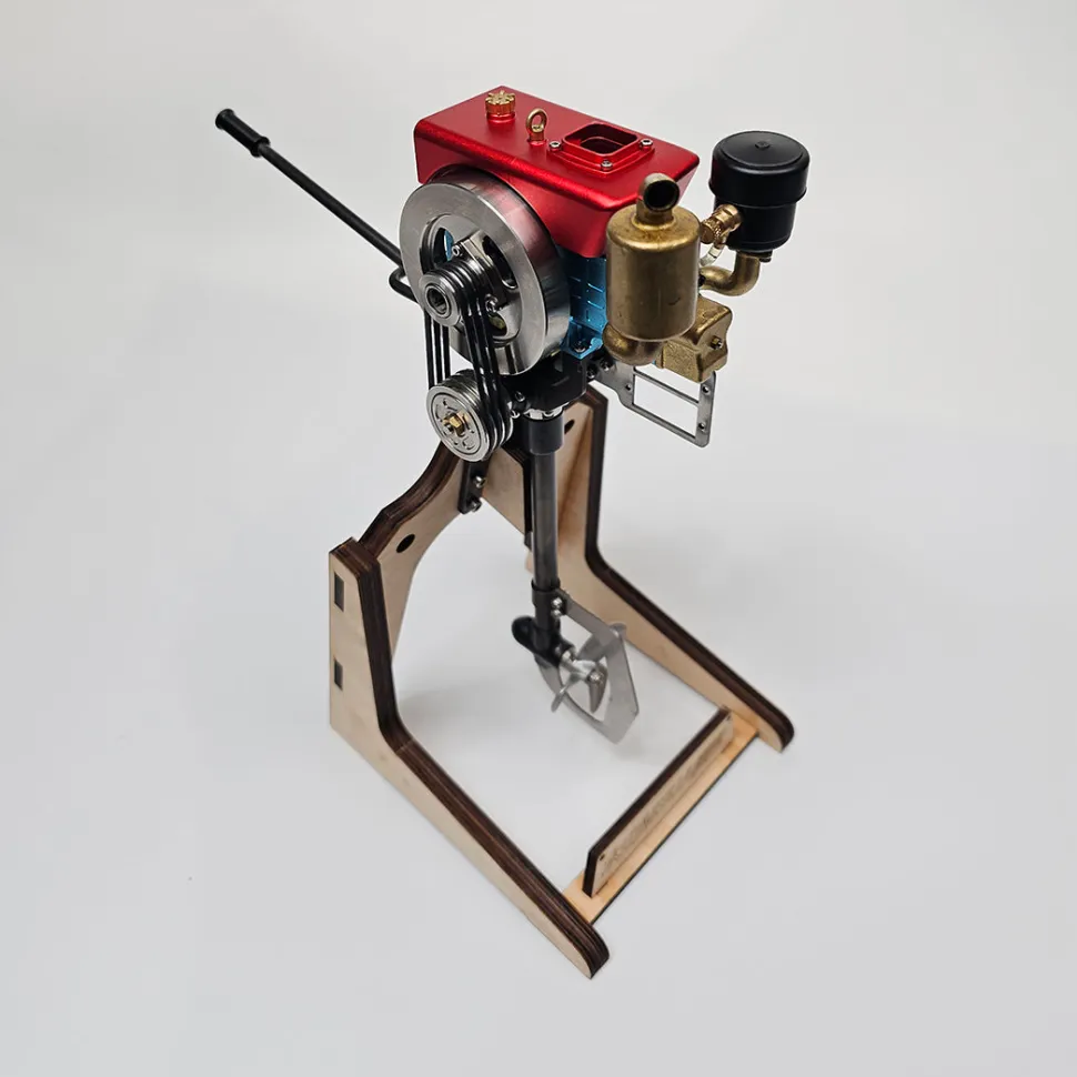 RETROL 2.6cc Single Cylinder 4-Stroke Gasoline Engine Mount Kit With Underwater Propeller Tail Assembly For 1-1.3m Model Fishing Boats