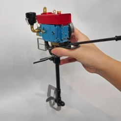 RETROL 2.6cc Single Cylinder 4-Stroke Gasoline Engine Mount Kit With Underwater Propeller Tail Assembly For 1-1.3m Model Fishing Boats