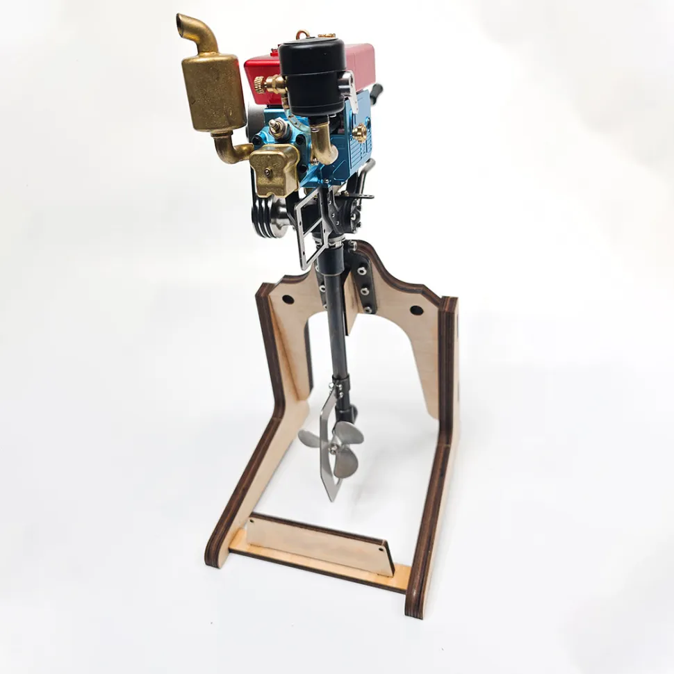 RETROL 2.6cc Single Cylinder 4-Stroke Gasoline Engine Mount Kit With Underwater Propeller Tail Assembly For 1-1.3m Model Fishing Boats