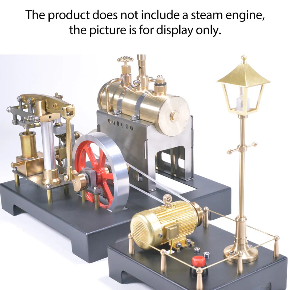 RETROL Full Metal Beam Engine Steam Engine Model Kit with Horizontal Boiler with Centrifugal Regulator Flyball