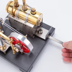 RETROL Full Metal Beam Engine Steam Engine Model Kit with Horizontal Boiler with Centrifugal Regulator Flyball