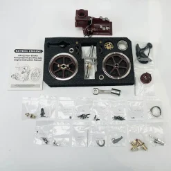 RETROL HM-01 7cc Antique Hit and Miss Engine 4-stroke Stationary Engine Horizontal IC Engine Model That Works