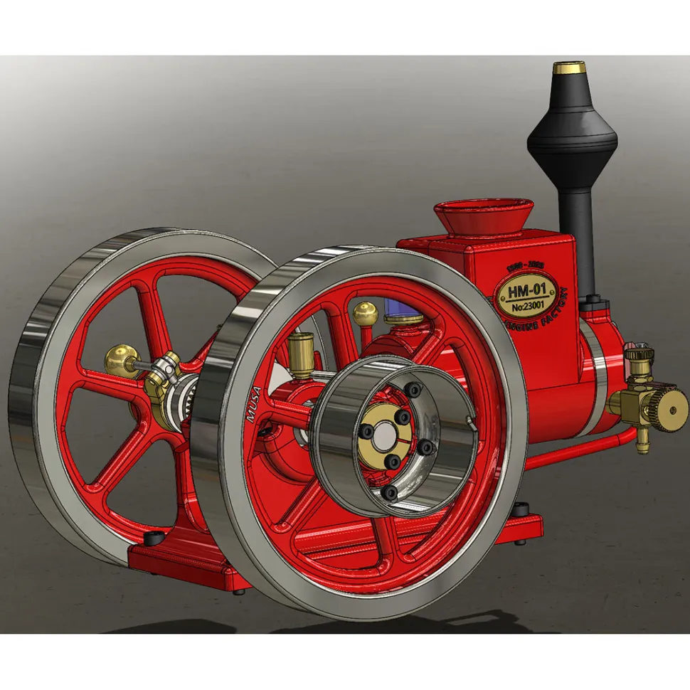 RETROL HM-01 7cc Antique Hit and Miss Engine 4-stroke Stationary Engine Horizontal IC Engine Model That Works