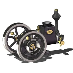 RETROL HM-01 7cc Antique Hit and Miss Engine 4-stroke Stationary Engine Horizontal IC Engine Model That Works