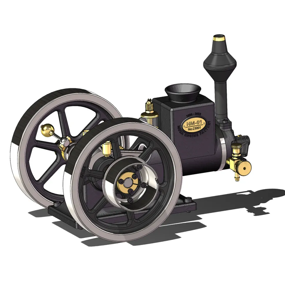 RETROL HM-01 7cc Antique Hit and Miss Engine 4-stroke Stationary Engine Horizontal IC Engine Model That Works