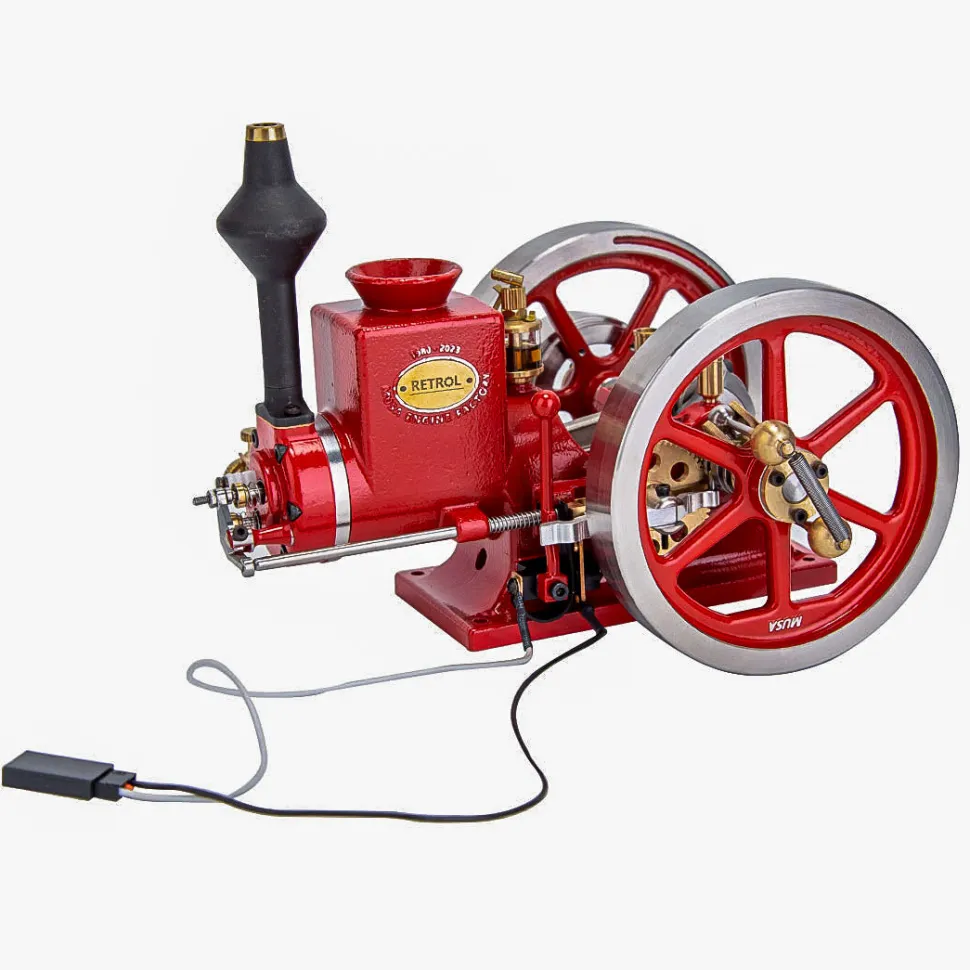 RETROL HM-01 Hit and Miss Engine with Starter Kit, Stand and Accessories - One Key Start