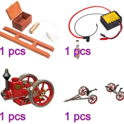 RETROL HM-01 Hit and Miss Stationary Engine Full Set with Transport Cart Frame