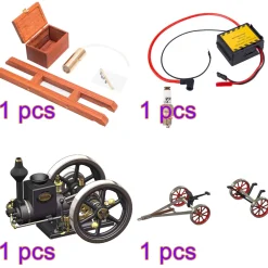 RETROL HM-01 Hit and Miss Stationary Engine Full Set with Transport Cart Frame