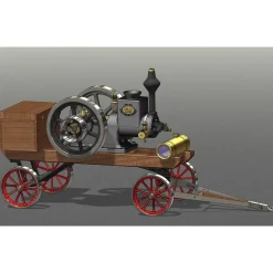 RETROL HM-01 Hit and Miss Stationary Engine Full Set with Transport Cart Frame