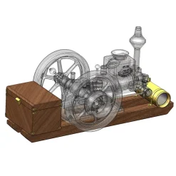 RETROL HM-01 Hit and Miss Stationary Engine Full Set with Transport Cart Frame