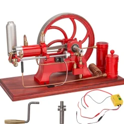 RETROL Horizontal Mill Engine Stationary Steam Engine Hot-bulb Engine Look 4-Stroke Water-cooling Gasoline Engine IC Engine Model