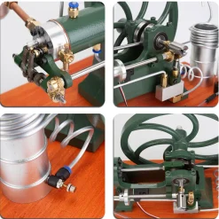 RETROL Horizontal Mill Engine Stationary Steam Engine Hot-bulb Engine Look 4-Stroke Water-cooling Gasoline Engine IC Engine Model