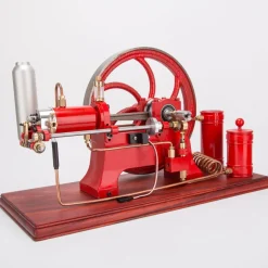 RETROL Horizontal Mill Engine Stationary Steam Engine Hot-bulb Engine Look 4-Stroke Water-cooling Gasoline Engine IC Engine Model