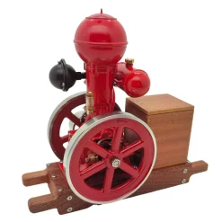 RETROL & OKMO B01 Ball Top Miniature Water-Cooled Single-Cylinder 4-Stroke Hit and Miss Gasoline Internal Combustion Engine Model