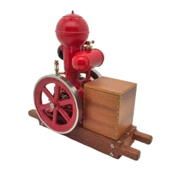 RETROL & OKMO B01 Ball Top Miniature Water-Cooled Single-Cylinder 4-Stroke Hit and Miss Gasoline Internal Combustion Engine Model