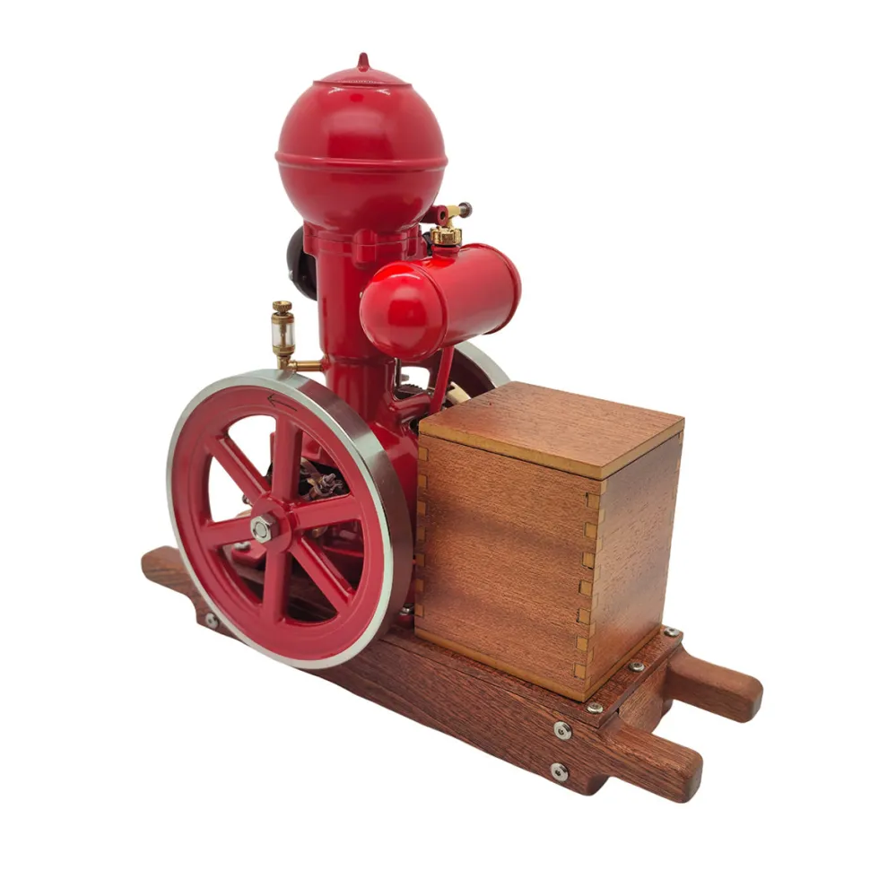 RETROL & OKMO B01 Ball Top Miniature Water-Cooled Single-Cylinder 4-Stroke Hit and Miss Gasoline Internal Combustion Engine Model