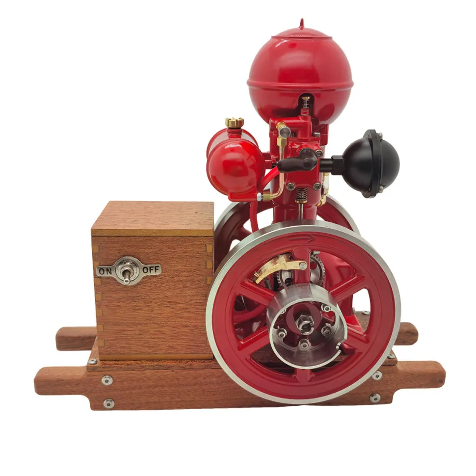 RETROL & OKMO B01 Ball Top Miniature Water-Cooled Single-Cylinder 4-Stroke Hit and Miss Gasoline Internal Combustion Engine Model