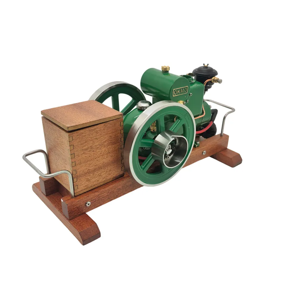 RETROL & OKMO 1110 Miniature 4-Stroke Water-Cooled Horizontal Gasoline Internal Combustion Engine Model