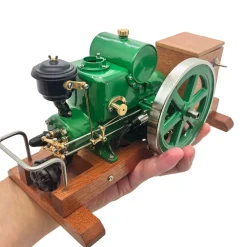 RETROL & OKMO 1110 Miniature 4-Stroke Water-Cooled Horizontal Gasoline Internal Combustion Engine Model