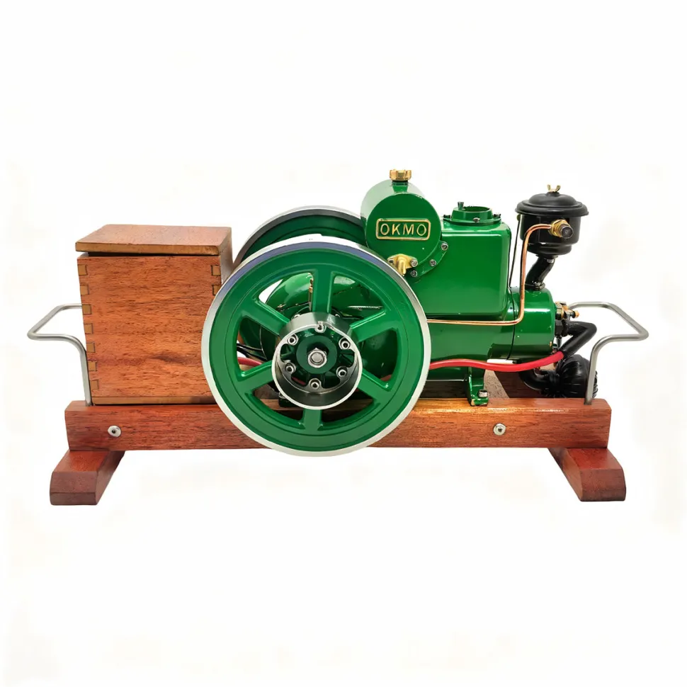 RETROL & OKMO 1110 Miniature 4-Stroke Water-Cooled Horizontal Gasoline Internal Combustion Engine Model