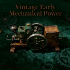 RETROL & OKMO 1110 Miniature 4-Stroke Water-Cooled Horizontal Gasoline Internal Combustion Engine Model
