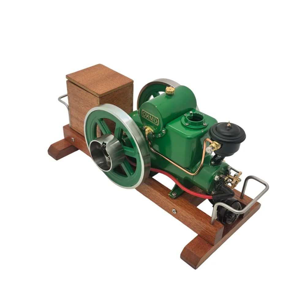 RETROL & OKMO 1110 Miniature 4-Stroke Water-Cooled Horizontal Gasoline Internal Combustion Engine Model