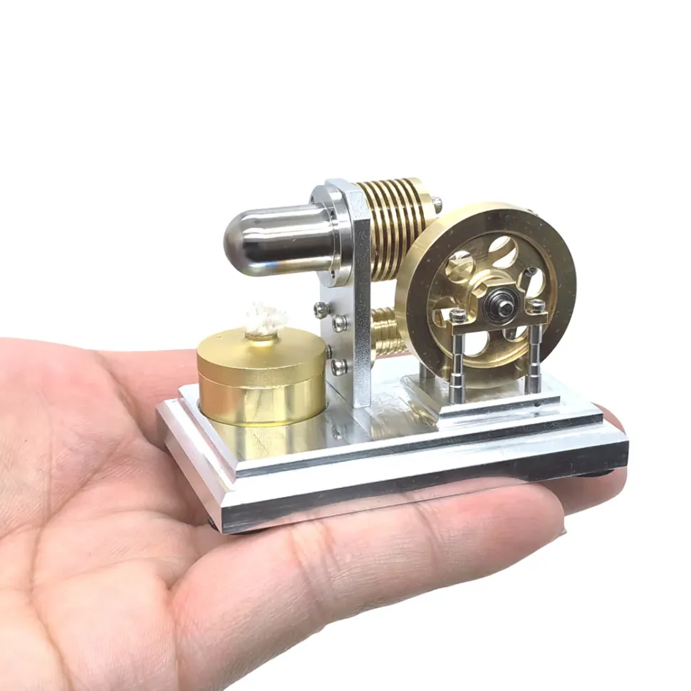 RETROL & OKMO Mini Stirling Hot Air External Combustion Engine Model-Educational Science Toy & Desk Decor