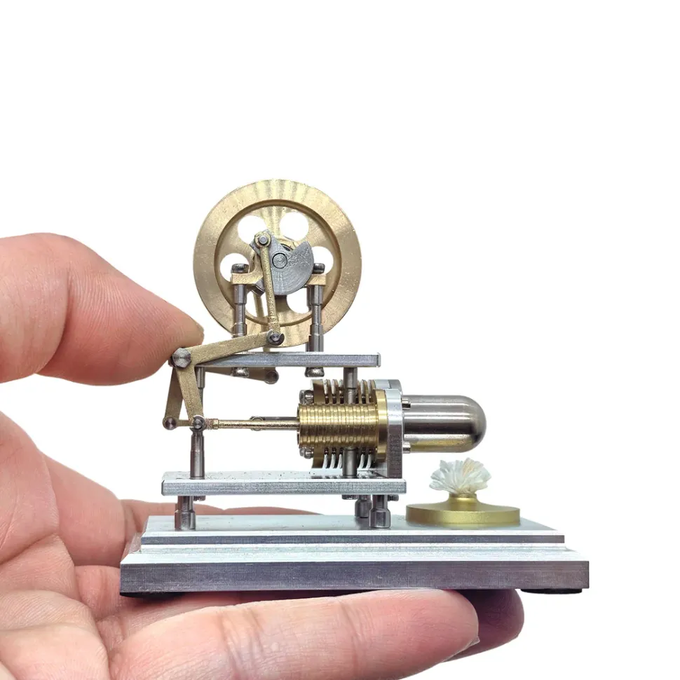 RETROL & OKMO Mini Stirling Hot Air External Combustion Engine Model-Educational Science Toy & Desk Decor