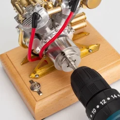 RETROL R29 4.2CC Mini V2 Engine OHV V-Twin Motorcycle Engine Double-cylinder Four-stroke Gasoline Engine Internal Combustion Engine Model
