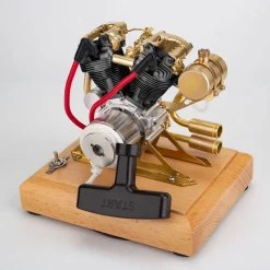 RETROL R29 4.2CC Mini V2 Engine OHV V-Twin Motorcycle Engine Double-cylinder Four-stroke Gasoline Engine Internal Combustion Engine Model