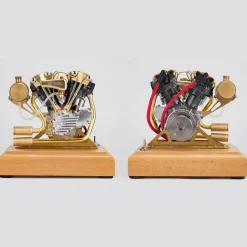 RETROL R29 4.2CC Mini V2 Engine OHV V-Twin Motorcycle Engine Double-cylinder Four-stroke Gasoline Engine Internal Combustion Engine Model