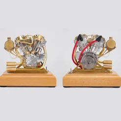 RETROL R29 4.2CC Mini V2 Engine OHV V-Twin Motorcycle Engine Double-cylinder Four-stroke Gasoline Engine Internal Combustion Engine Model