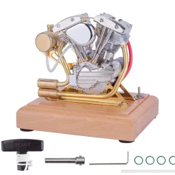 RETROL R32 4.2CC OHV V-Twin Model V2 Four-stroke Gasoline Engine Motorcycle Engine Internal Combustion Engine Model