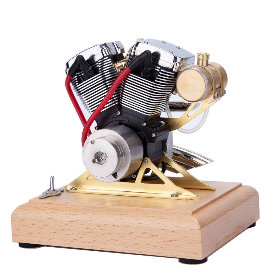 RETROL R33 Evolution 4.2CC Mini V2 Engine OHV V-Twin Motorcycle Engine Double-cylinder Four-stroke Gasoline Engine Internal Combustion Engine Model