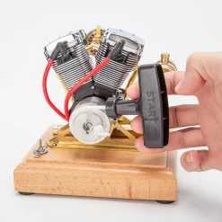 RETROL R33 Evolution 4.2CC Mini V2 Engine OHV V-Twin Motorcycle Engine Double-cylinder Four-stroke Gasoline Engine Internal Combustion Engine Model