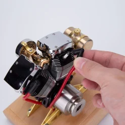 RETROL R33 Evolution 4.2CC Mini V2 Engine OHV V-Twin Motorcycle Engine Double-cylinder Four-stroke Gasoline Engine Internal Combustion Engine Model